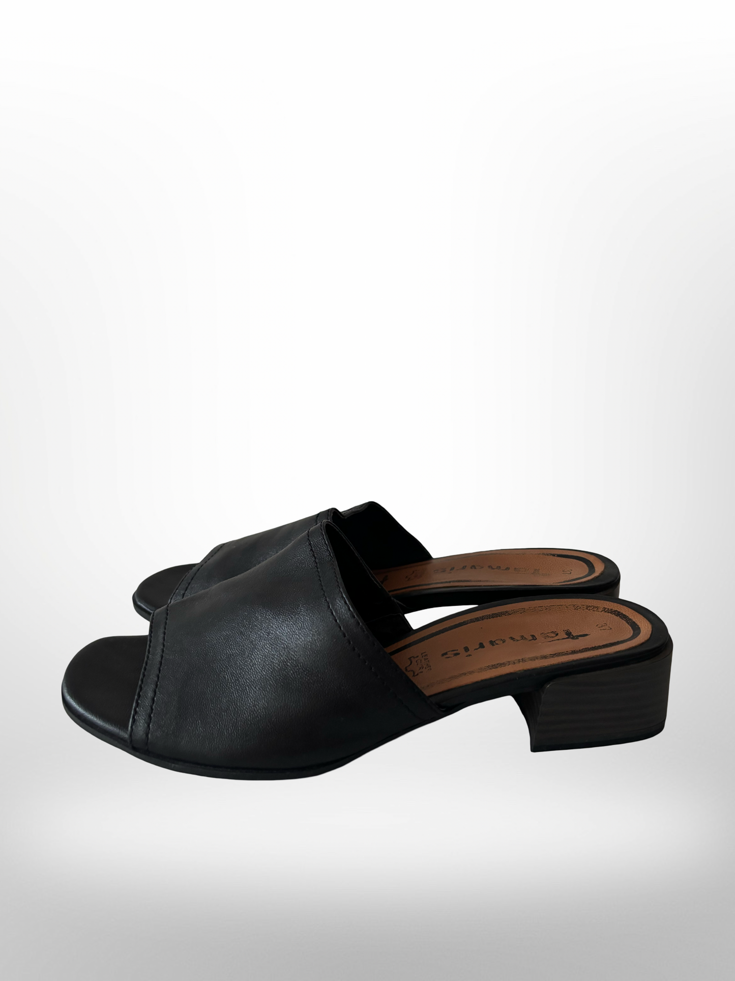 Vintage Leder Mules in 37