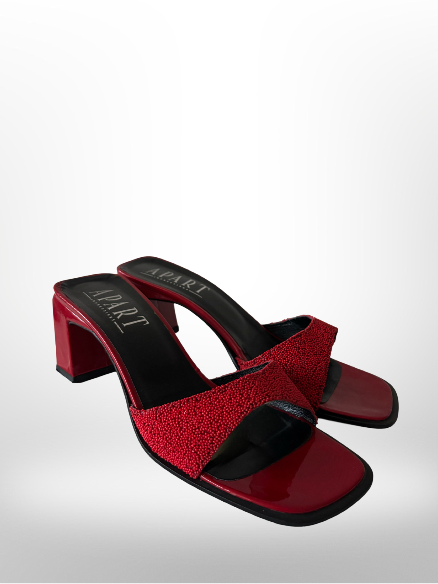 Vintage Sandalen Rot in 39