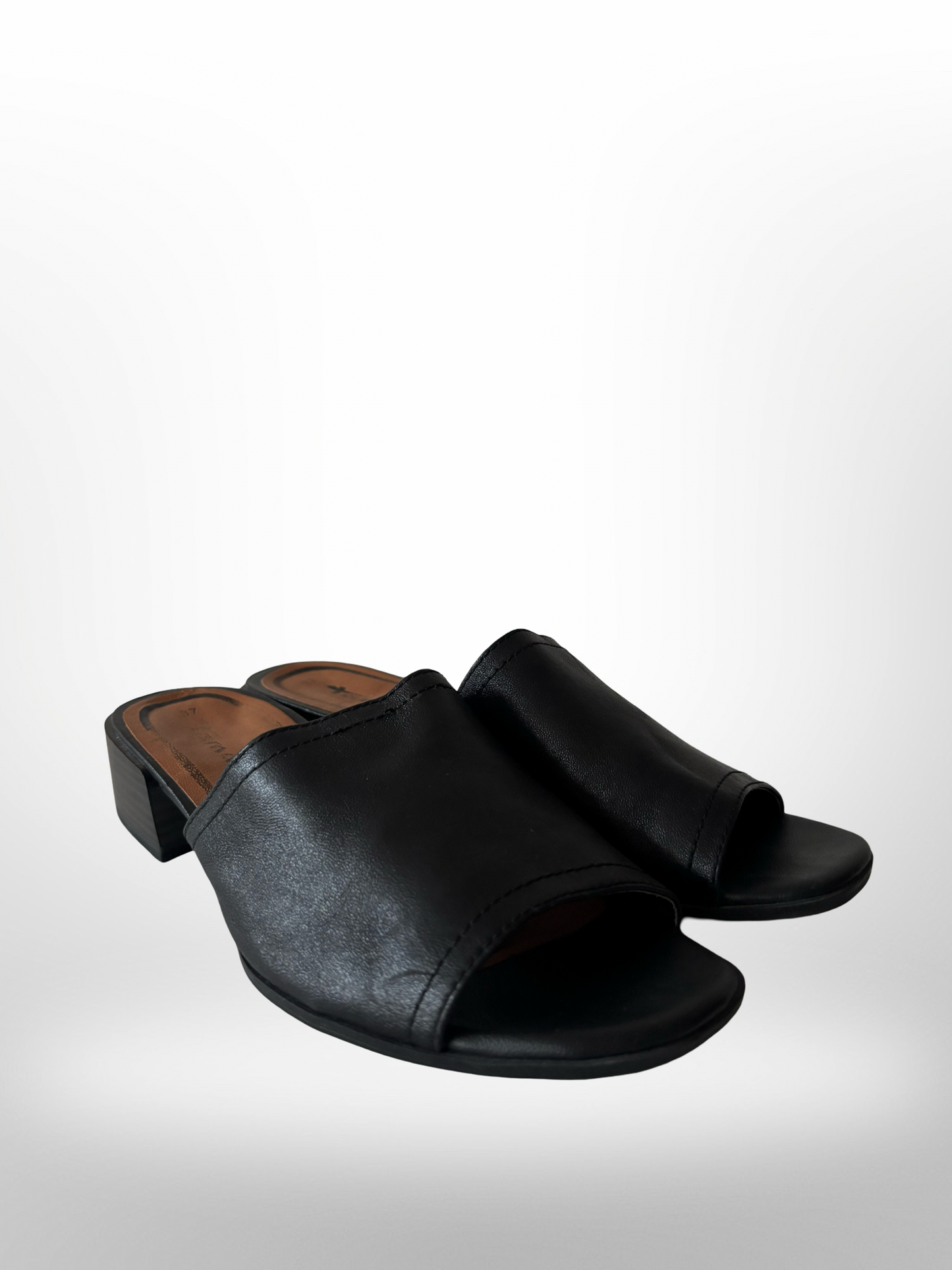 Vintage Leder Mules in 37